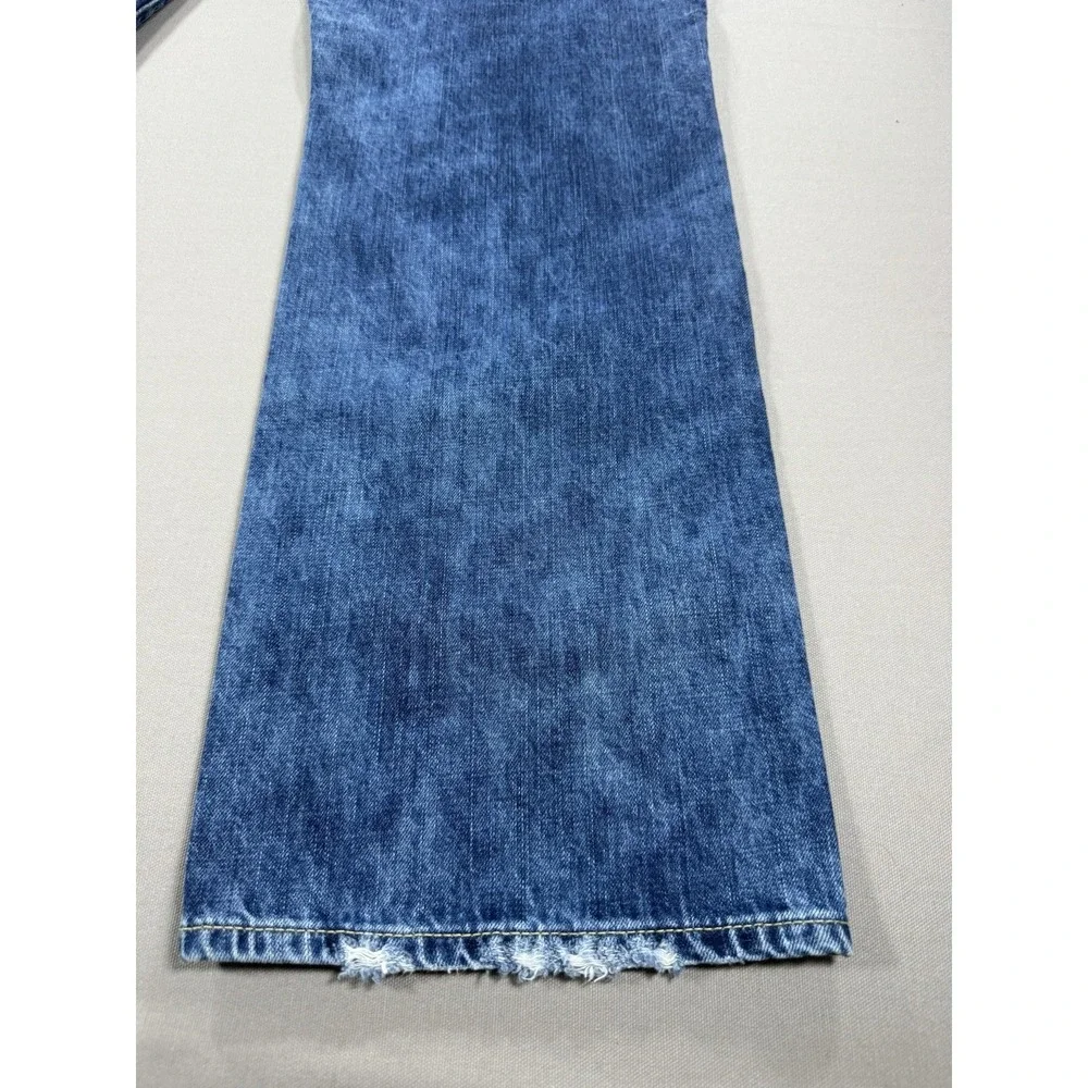 True Religion Jeans Mens 42 Ricky Flap SE Patchwork Distressed Straight
